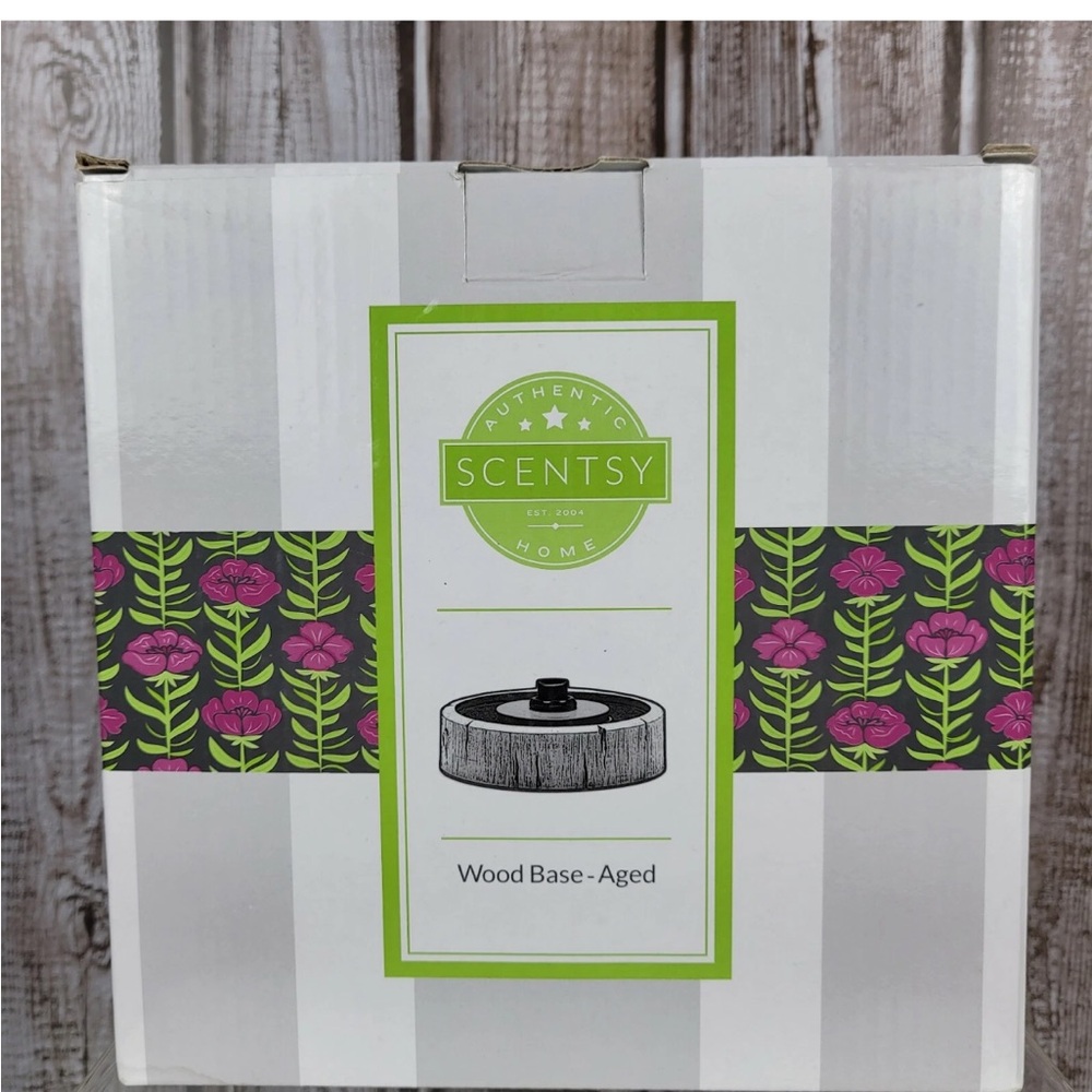 Authentic Scentsy Home Aged Wood Grey Base Electric Wax Warmer Base NEW